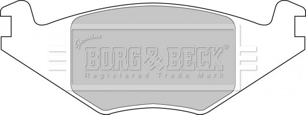 BORG & BECK Комплект тормозных колодок, дисковый тормоз BBP1415